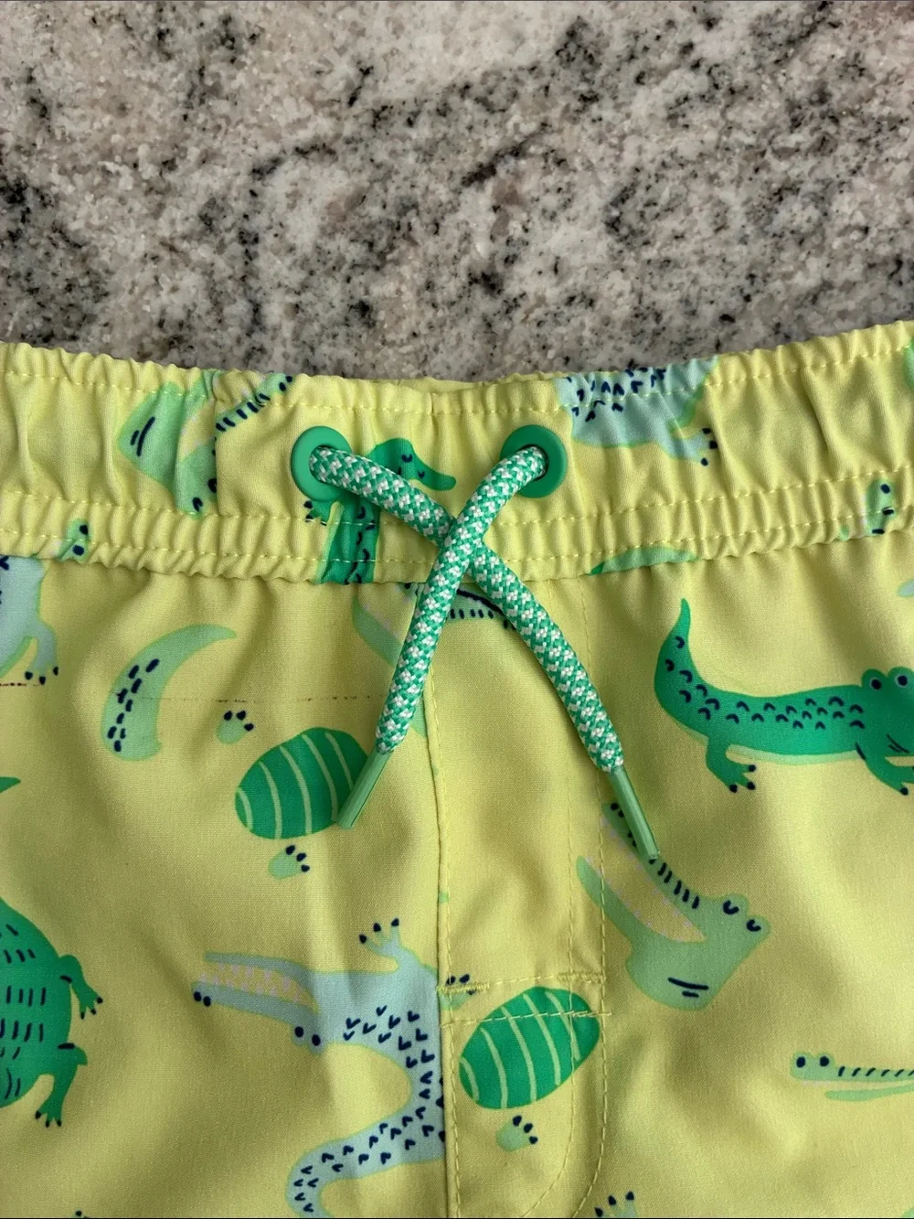 Kids Crocodile Print Swim Shorts  l 3T